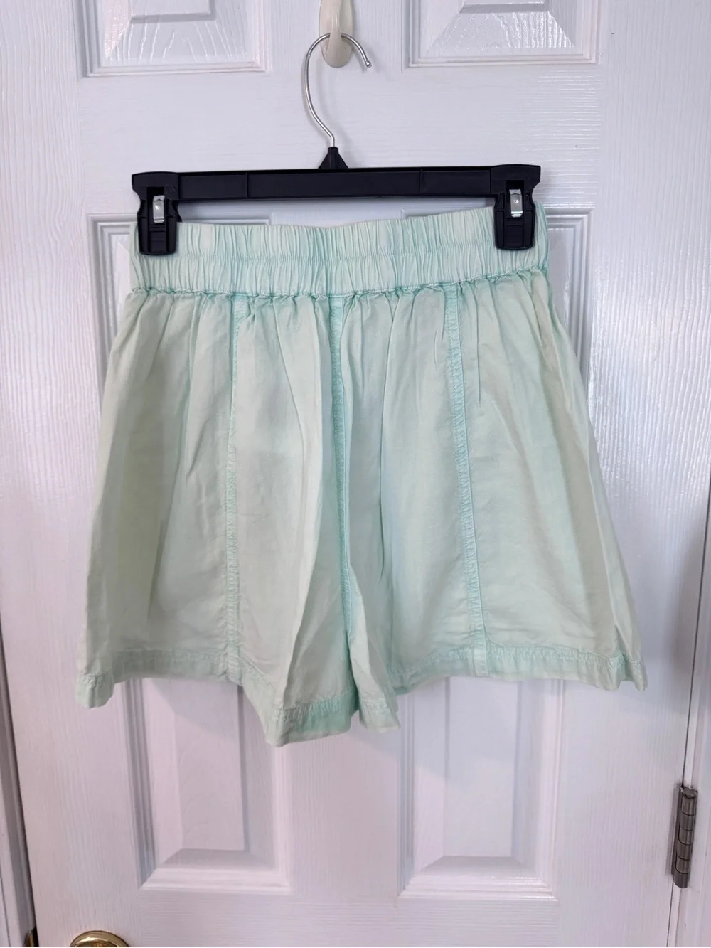 Free People Get Free Poplin Shorts Mineral Sea XS Sample NWOT MSRP $58